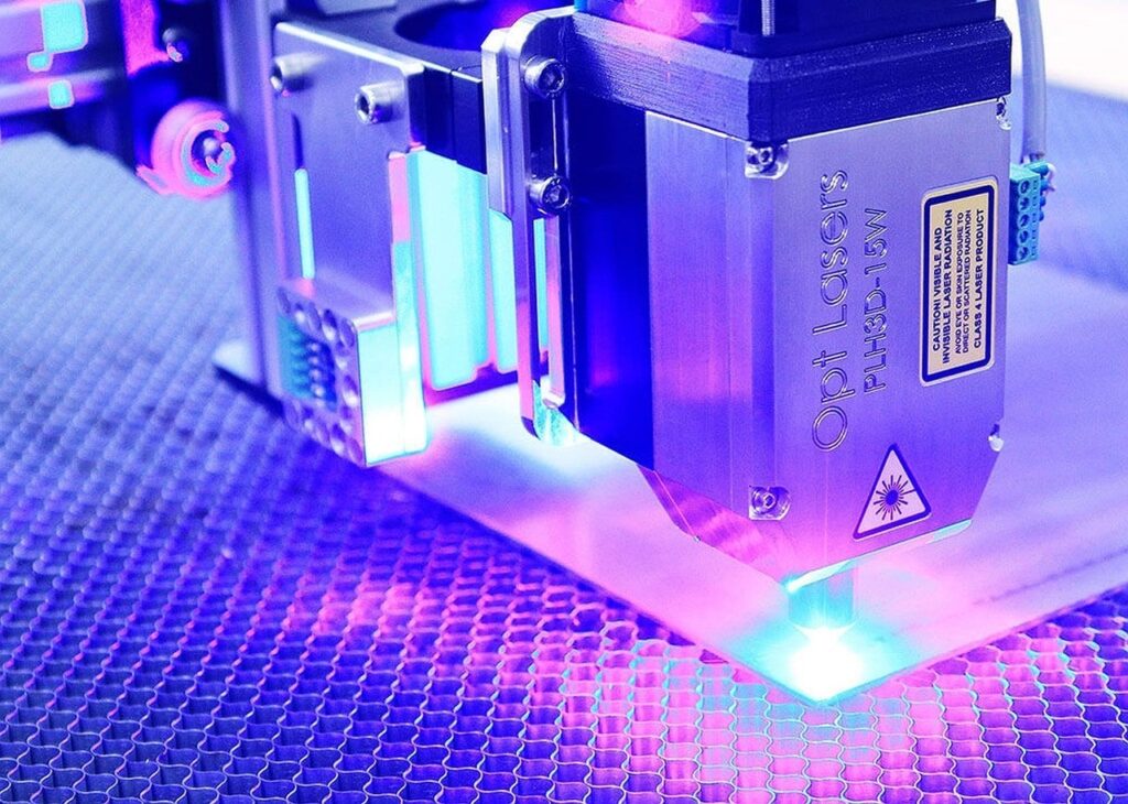 金属へのレーザー